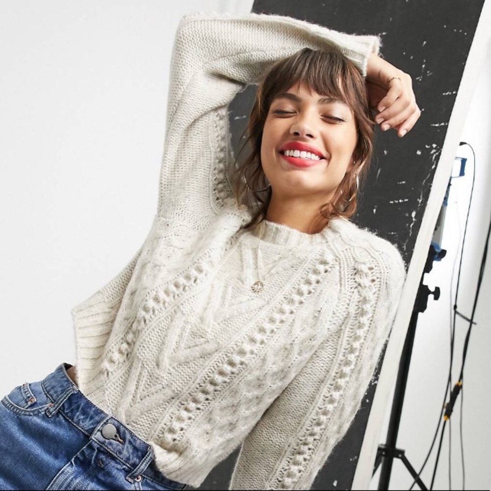 ASOS DESIGN Vintage Inspired Cable Sweater